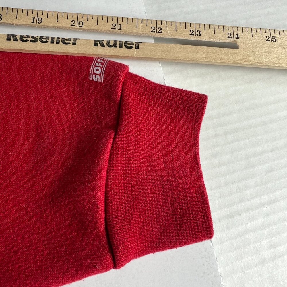 Y2K North Carolina State Wolfpack Sweatshirt Medium Red Faded Logo Crewneck - Picture 10 of 15